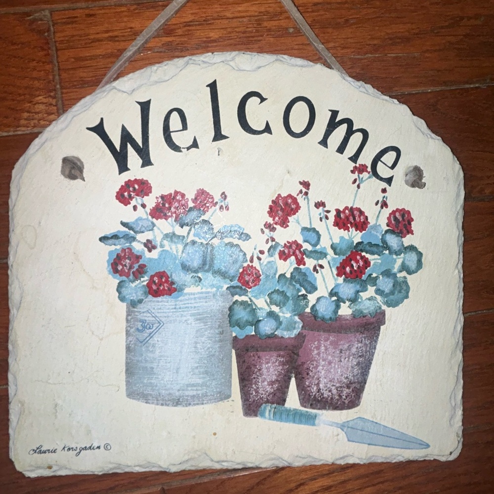 welcome sign
